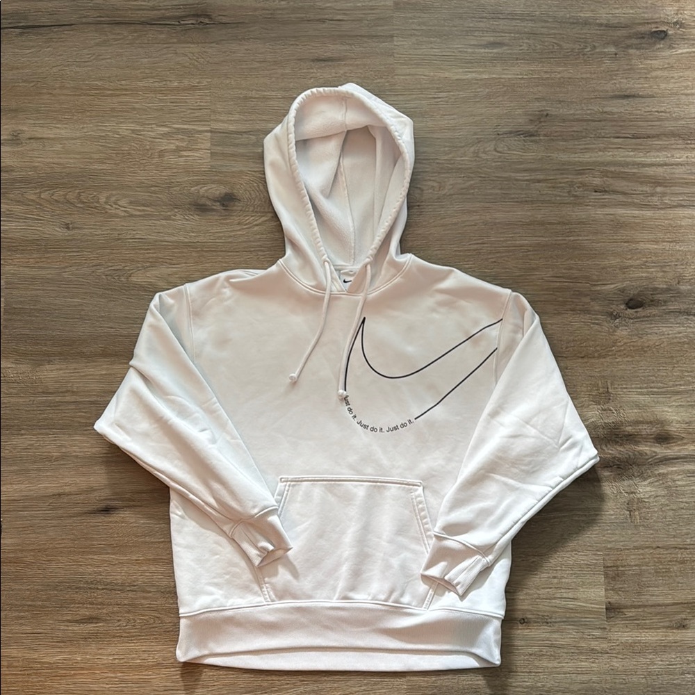 White Nike Therma-Fit Athletic Hoodie